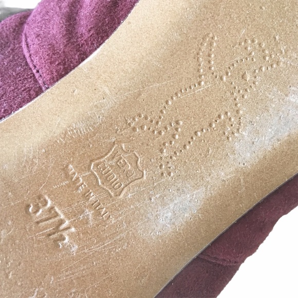 Marni ♔ Mary Jane Ballet Flats ♔ Lavender Suede + Black Crystal Embellishment ♔ - Picture 13 of 16